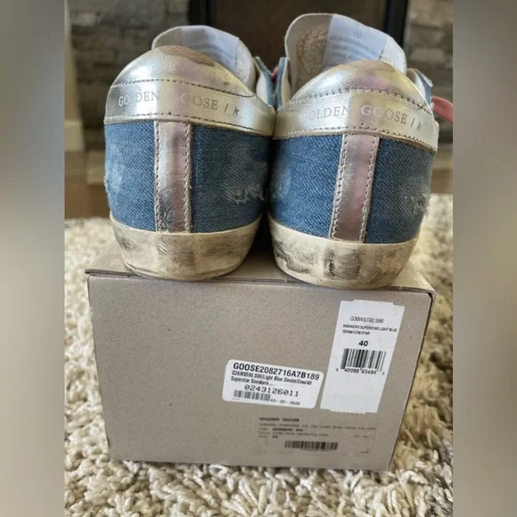 Golden goose denim and pony hair superstars - Picture 4 of 7